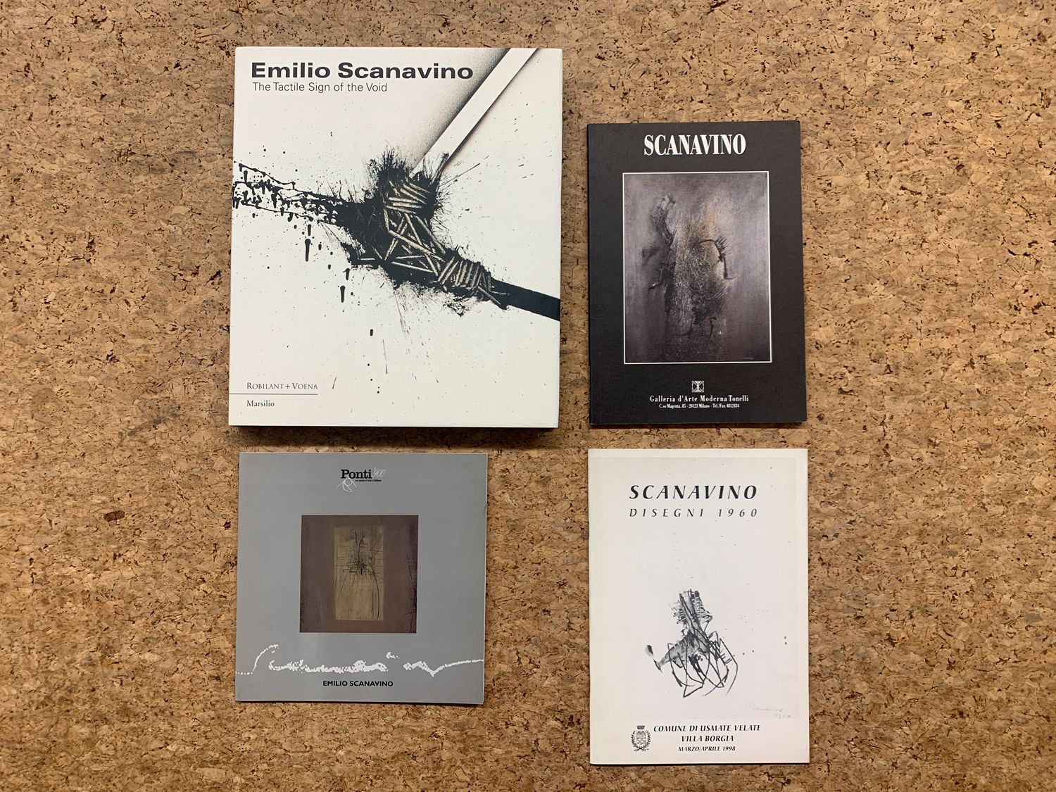 EMILIO SCANAVINO - Lotto unico di 4 cataloghi