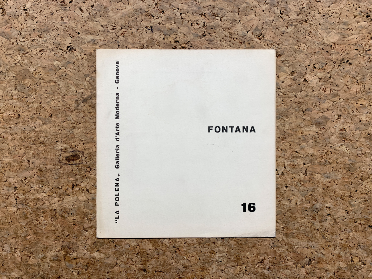 EDIZIONI D'ARTE (LUCIO FONTANA) - Fontana, 1964