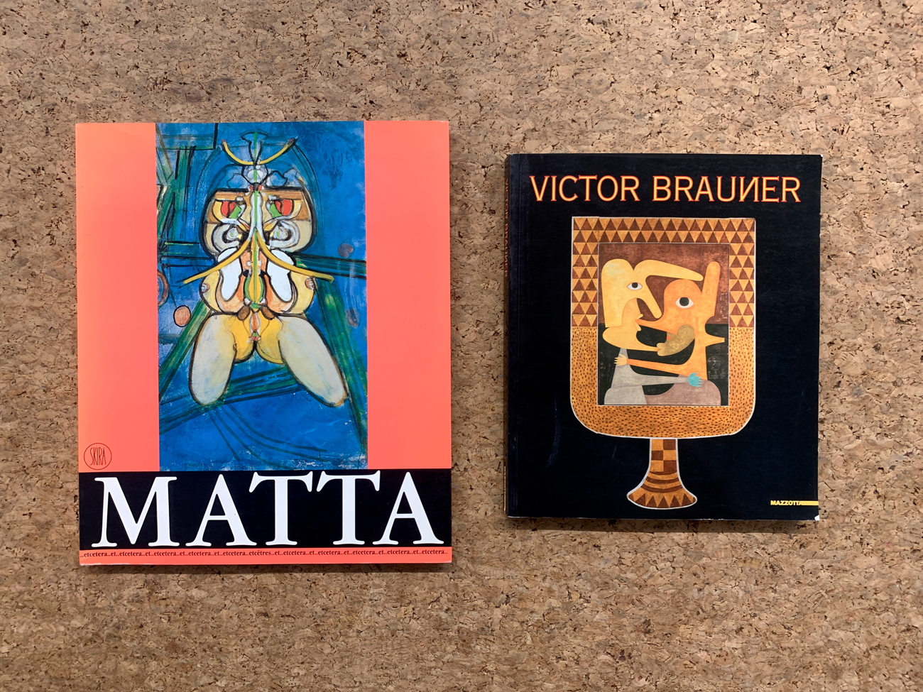 SEBASTIAN MATTA E VICTOR BRAUNER - Lotto unico di 2 cataloghi