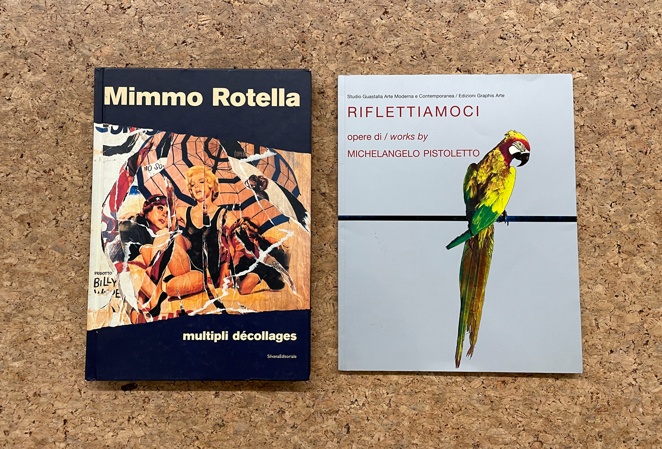 MIMMO ROTELLA E MICHELANGELO PISTOLETTO - Lotto unico di 2 cataloghi