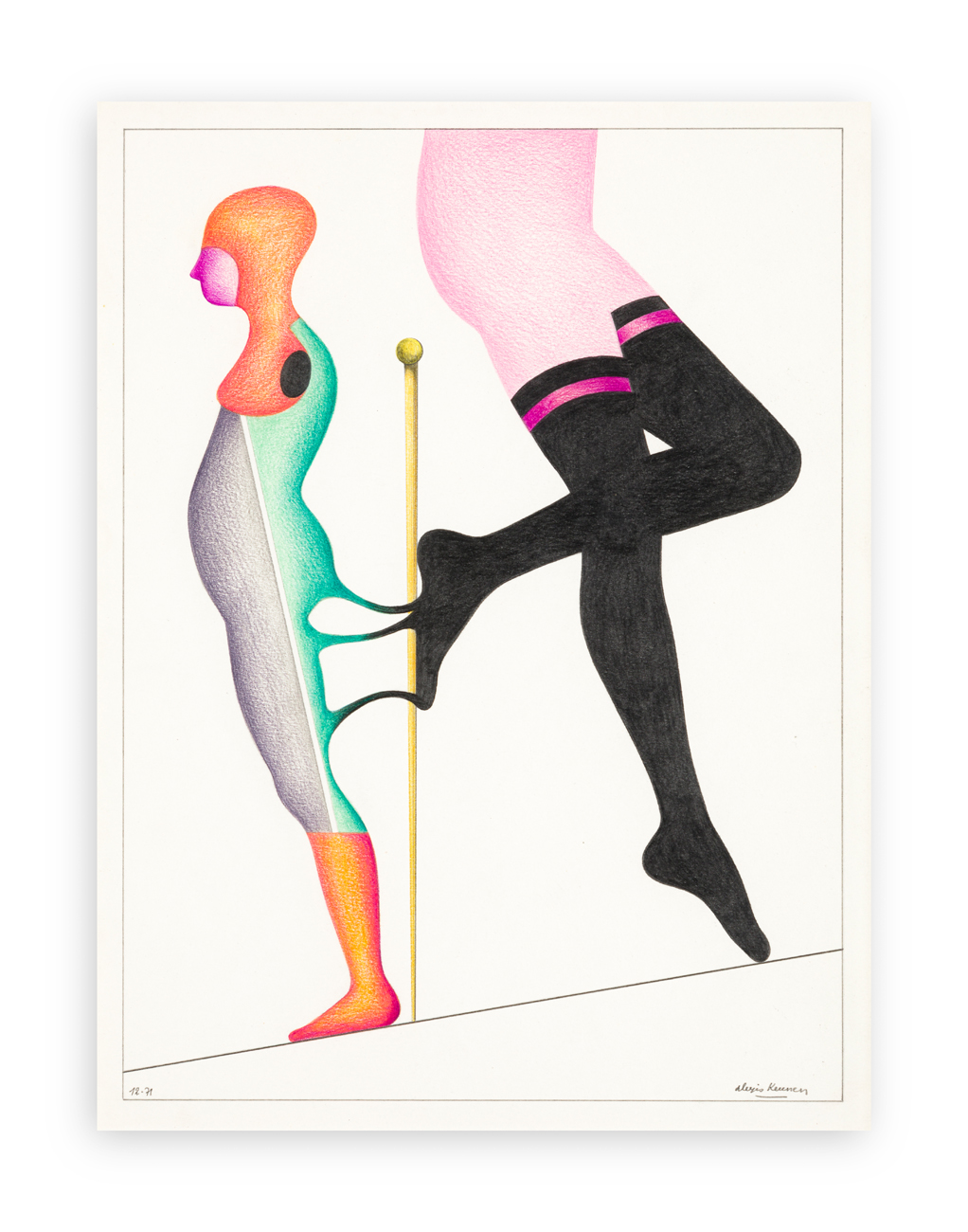 ALEXIS KEUNEN (1921-1990) - Senza Titolo, 1972