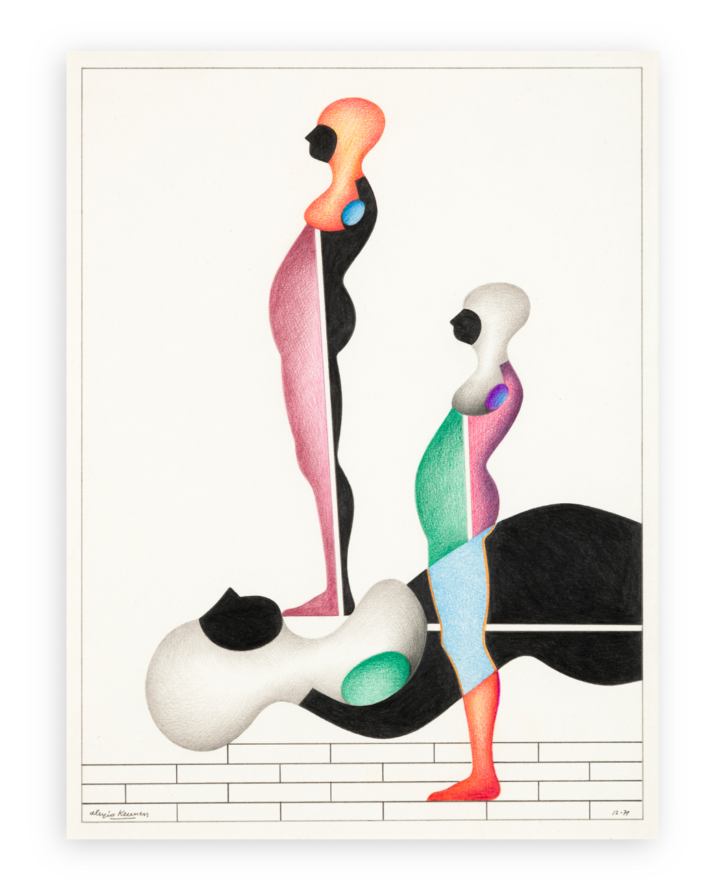 ALEXIS KEUNEN (1921-1990) - Senza Titolo, 1972