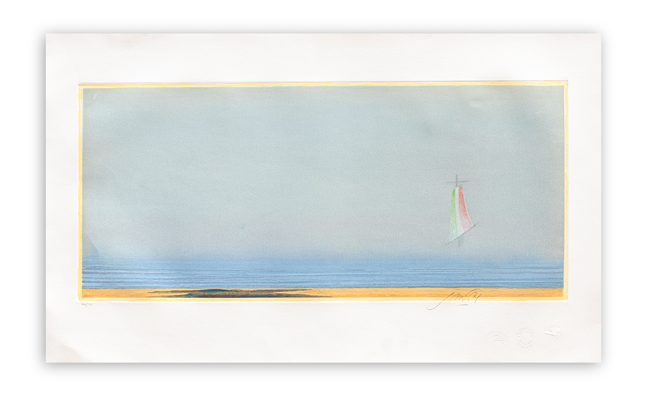 PIERO GUCCIONE (1935-2018) - Studio per "Il muro del mare", 2011