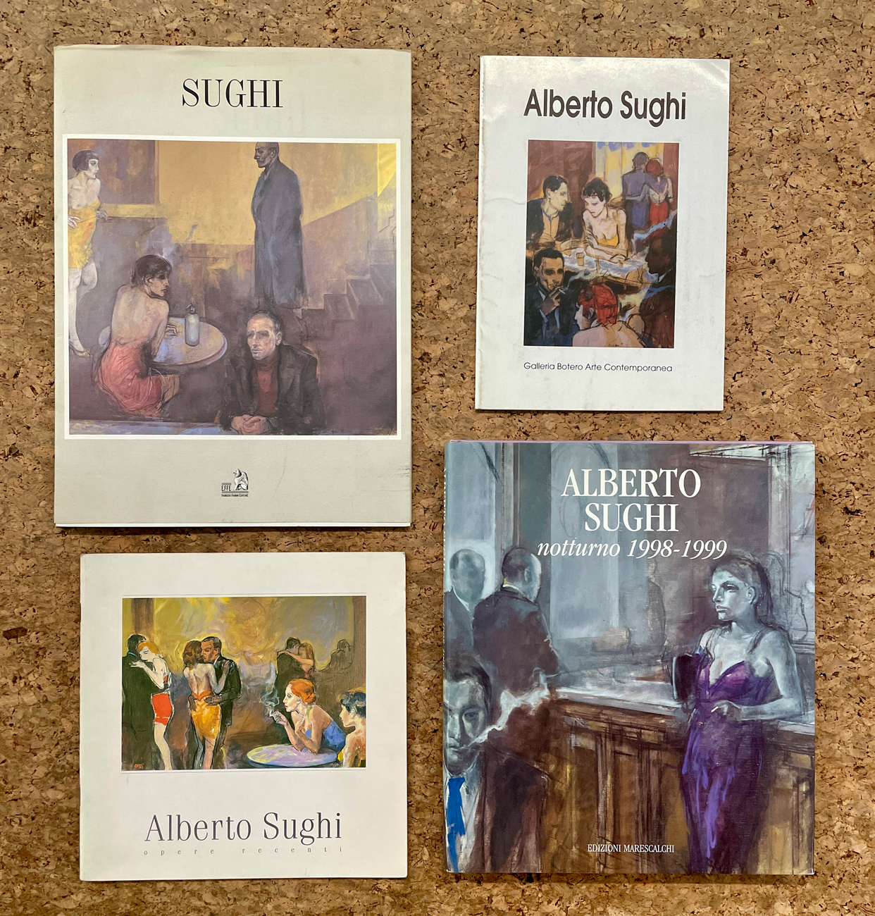 ALBERTO SUGHI - Lotto unico di 4 cataloghi