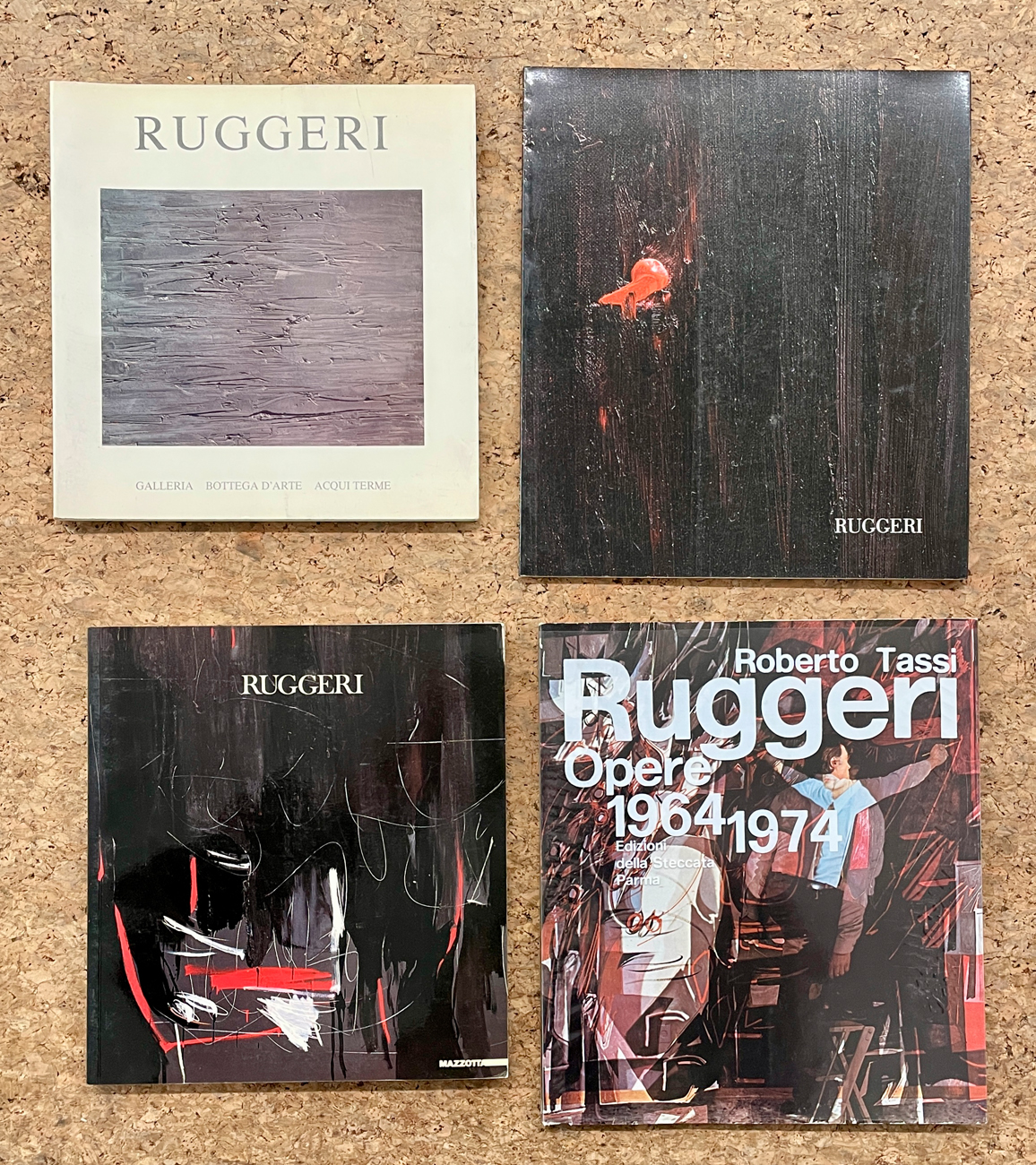 PIERO RUGGERI - Lotto unico di 4 cataloghi