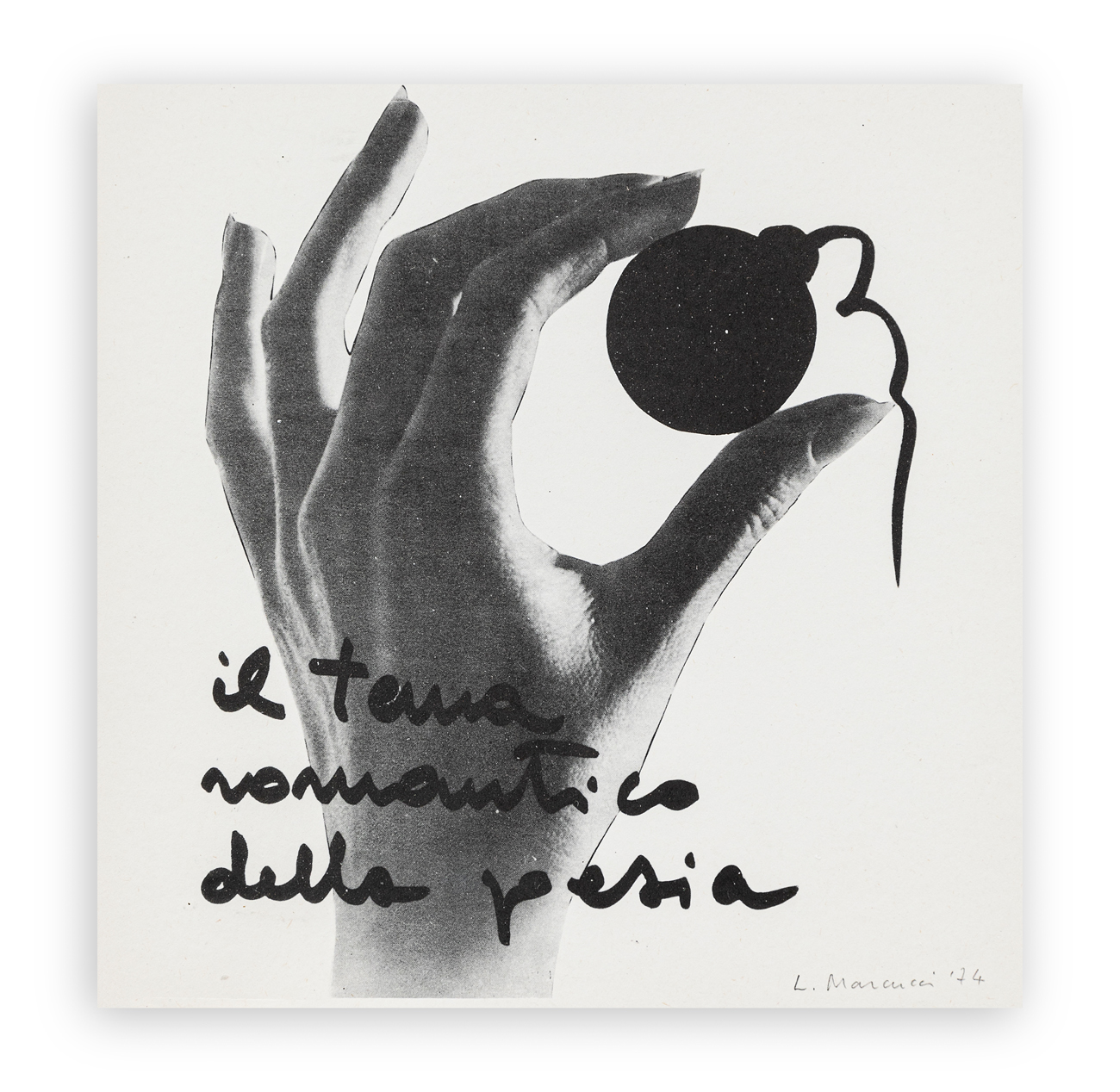 LUCIA MARCUCCI (1933) - Il tema romantico della poesia, 1974