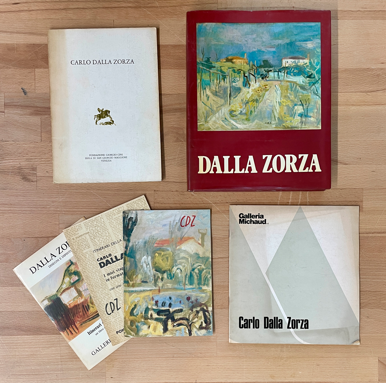 CARLO DALLA ZORZA - Lotto unico di 6 cataloghi