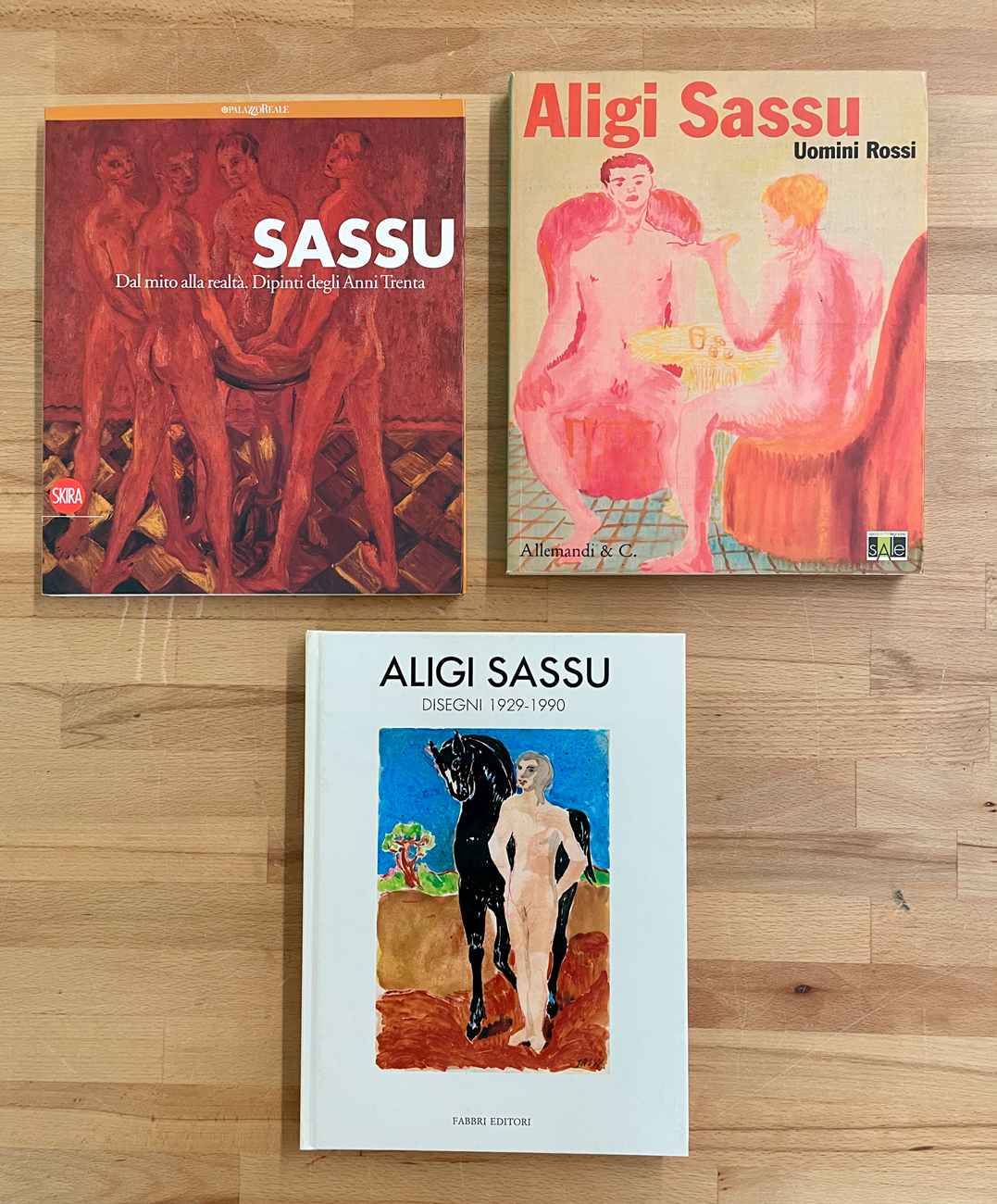 ALIGI SASSU - Lotto unico di 3 cataloghi