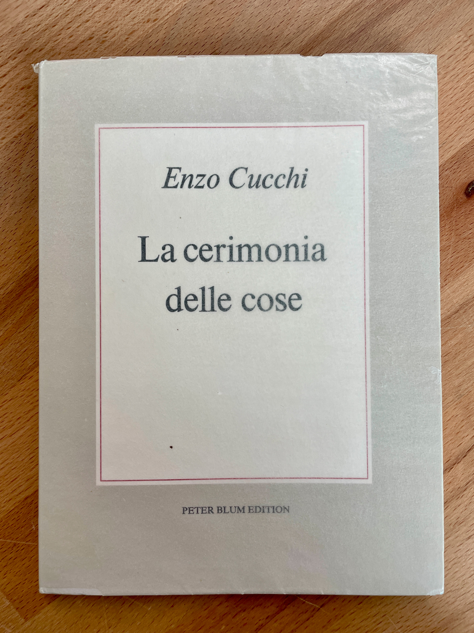 CATALOGHI AUTOGRAFATI (ENZO CUCCHI) - Enzo Cucchi. La cerimonia delle cose, 1985