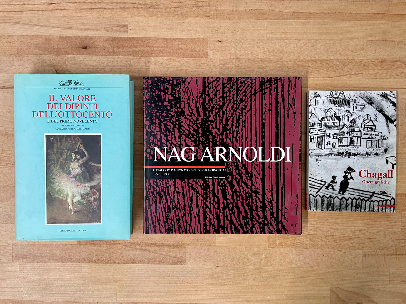 MONOGRAFIE DI ARTE GRAFICA (MARC CHAGALL E NAG ARNOLDI) - Lotto unico di 3 cataloghi