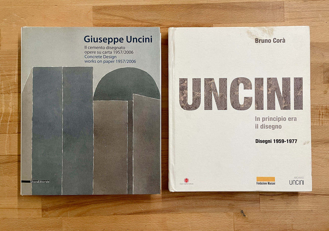 GIUSEPPE UNCINI - Lotto unico di 2 cataloghi