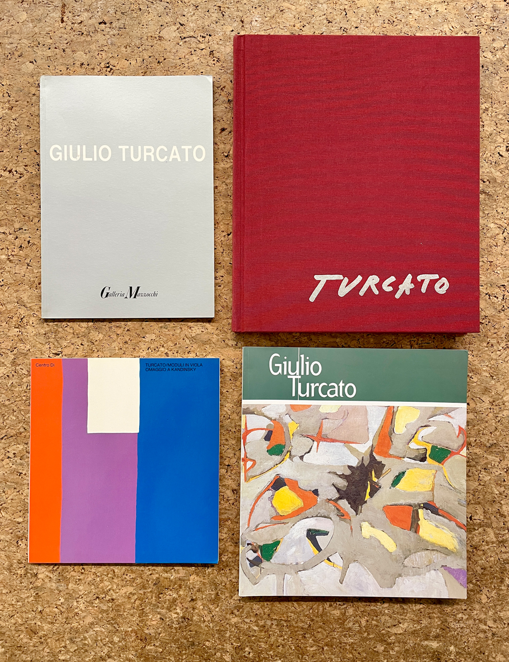 GIULIO TURCATO - Lotto unico di 4 cataloghi