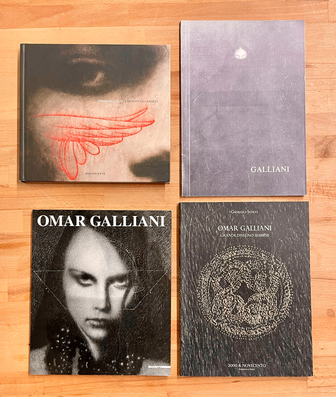 OMAR GALLIANI - Lotto unico di 4 cataloghi