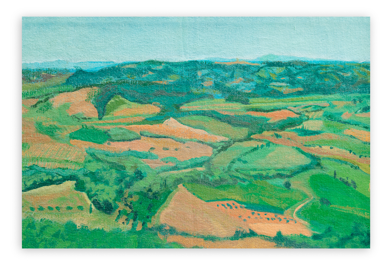 THOMAS COREY (1950) - Paesaggio Toscano di valle, 1992
