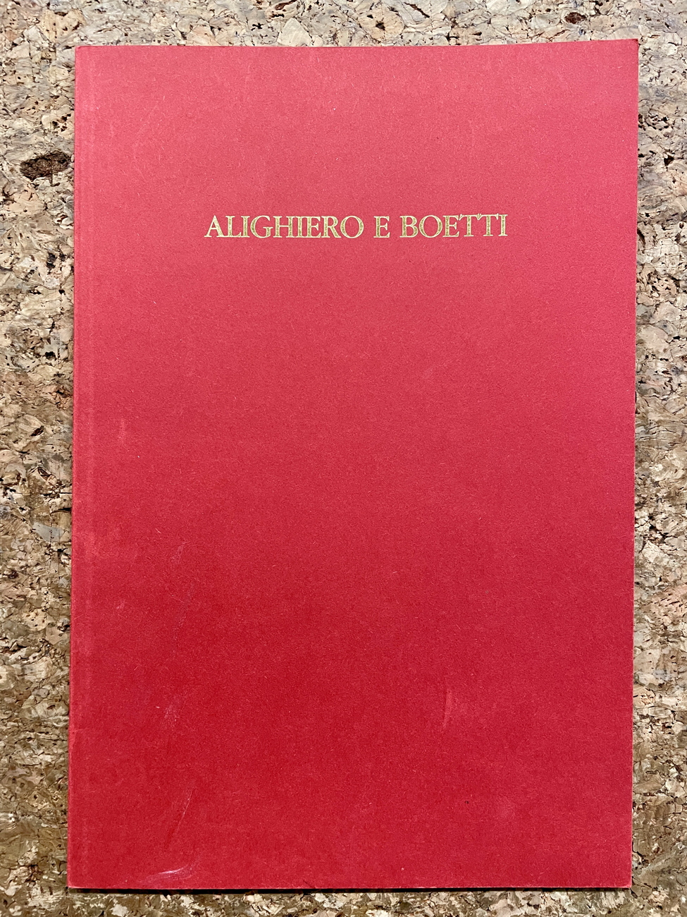 ALIGHIERO BOETTI - Alighiero E Boetti, 1990