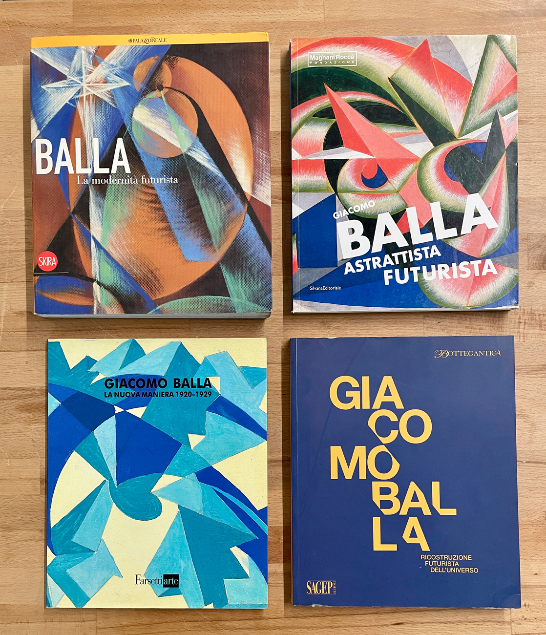 GIACOMO BALLA - Lotto unico di 4 cataloghi