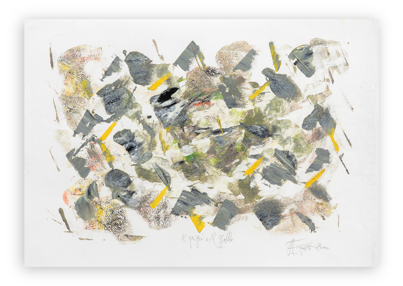 ARRIGO LORA-TOTINO (1928-2016) - Il grigio e il giallo, 2000