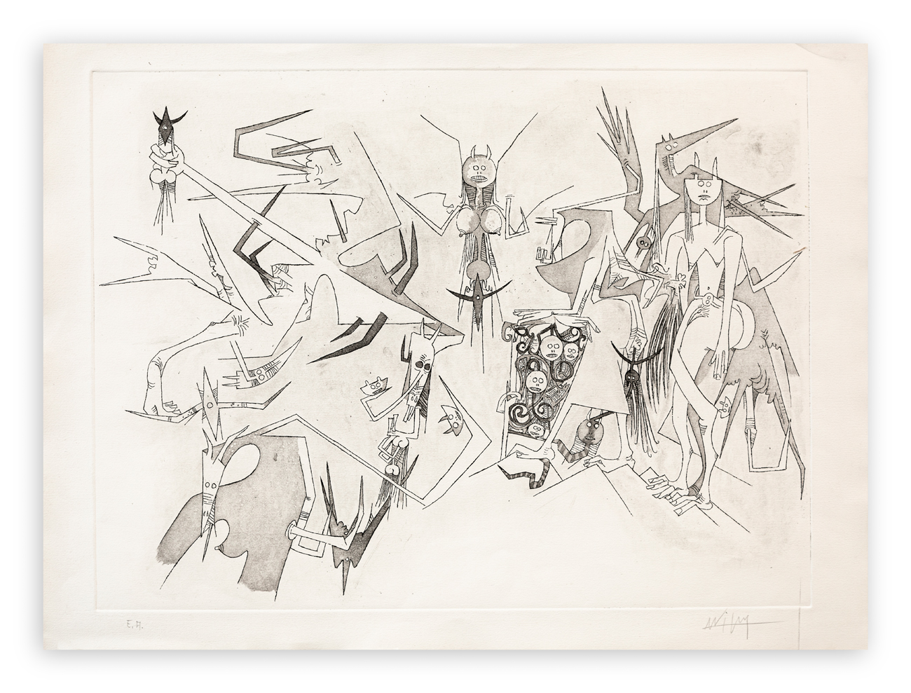 WIFREDO LAM (1902-1982) - Senza Titolo