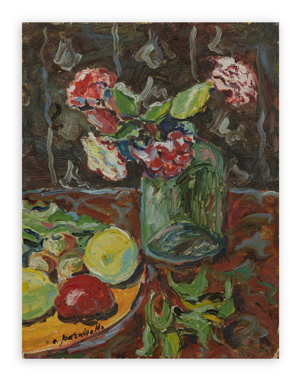 ENRICO PARNIGOTTO (1908-2000) - Fiori e frutta