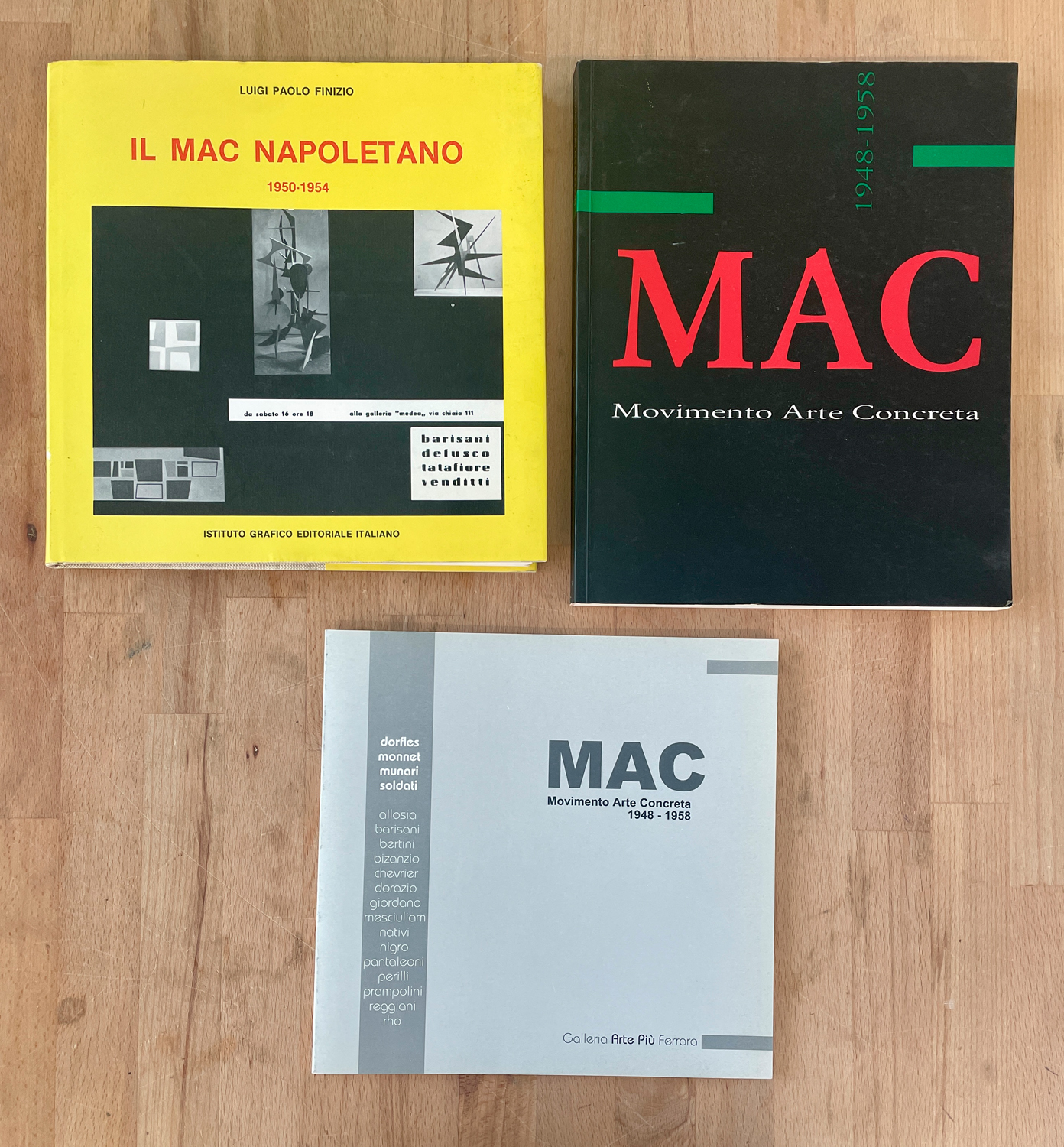 M.A.C. - MOVIMENTO ARTE CONCRETA - Lotto unico di 3 cataloghi