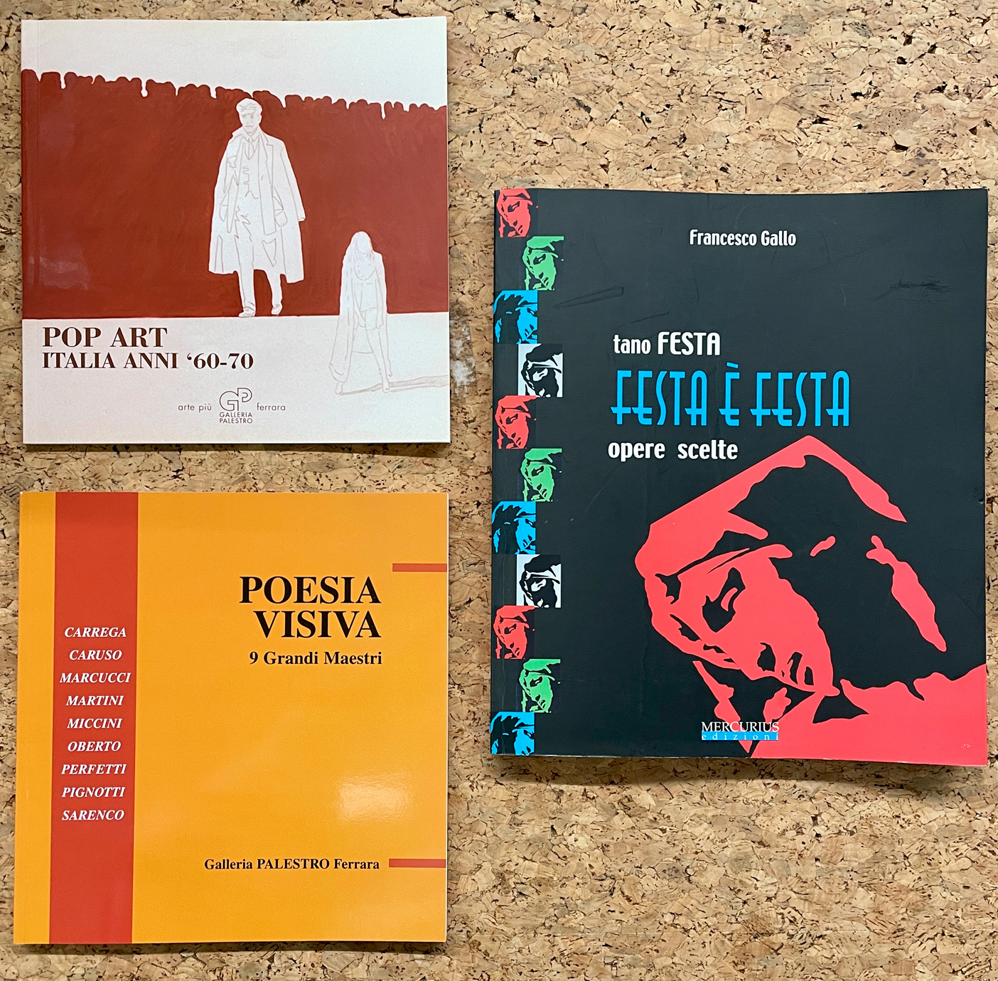 POP ART ITALIANA E POESIA VISIVA - Lotto unico di 3 cataloghi
