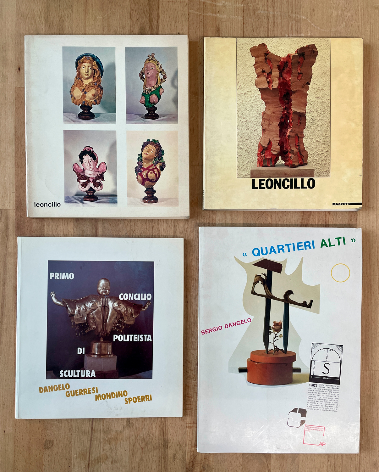 LEONCILLO E SERGIO DANGELO - Lotto unico di 4 cataloghi