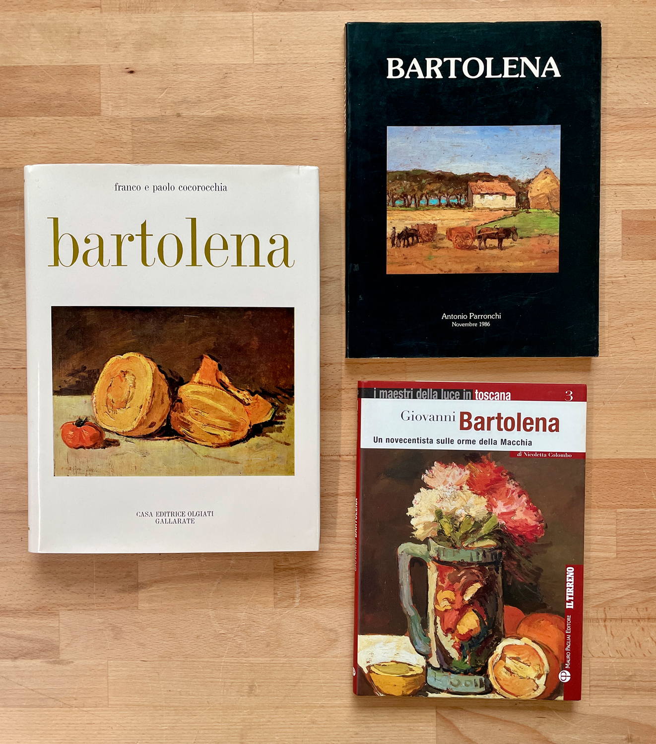 GIOVANNI BARTOLENA - Lotto unico di 3 cataloghi: