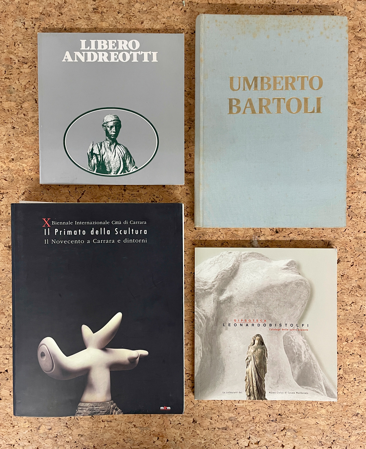 SCULTURA ITALIANA - Lotto unico di 4 cataloghi