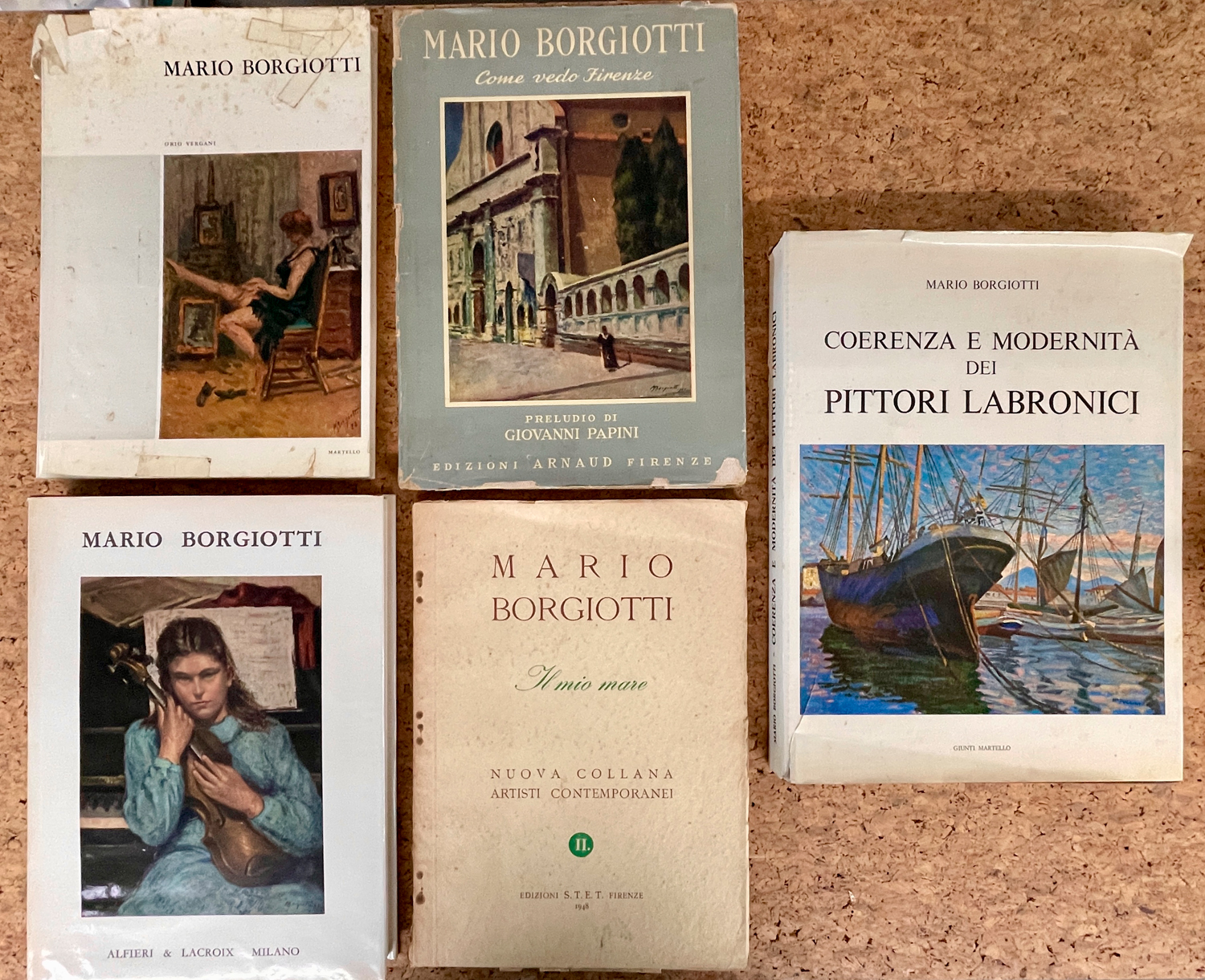 MARIO BORGIOTTI - Lotto unico di 5 cataloghi