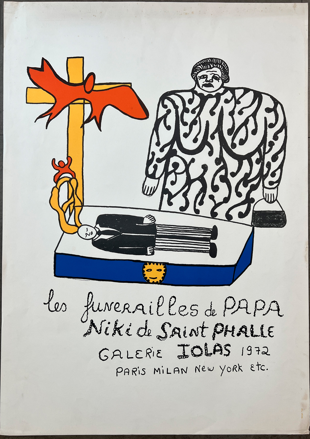 LOCANDINE (GALLERIE JOLAS) - Niki de Saint Phalle. Les funerailles de Papa, 1972