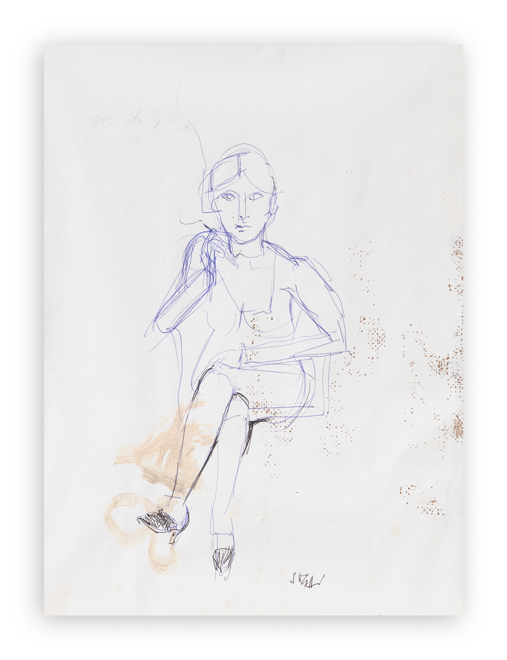 ALBERTO SUGHI (1928-2012) - Modella seduta, 2000