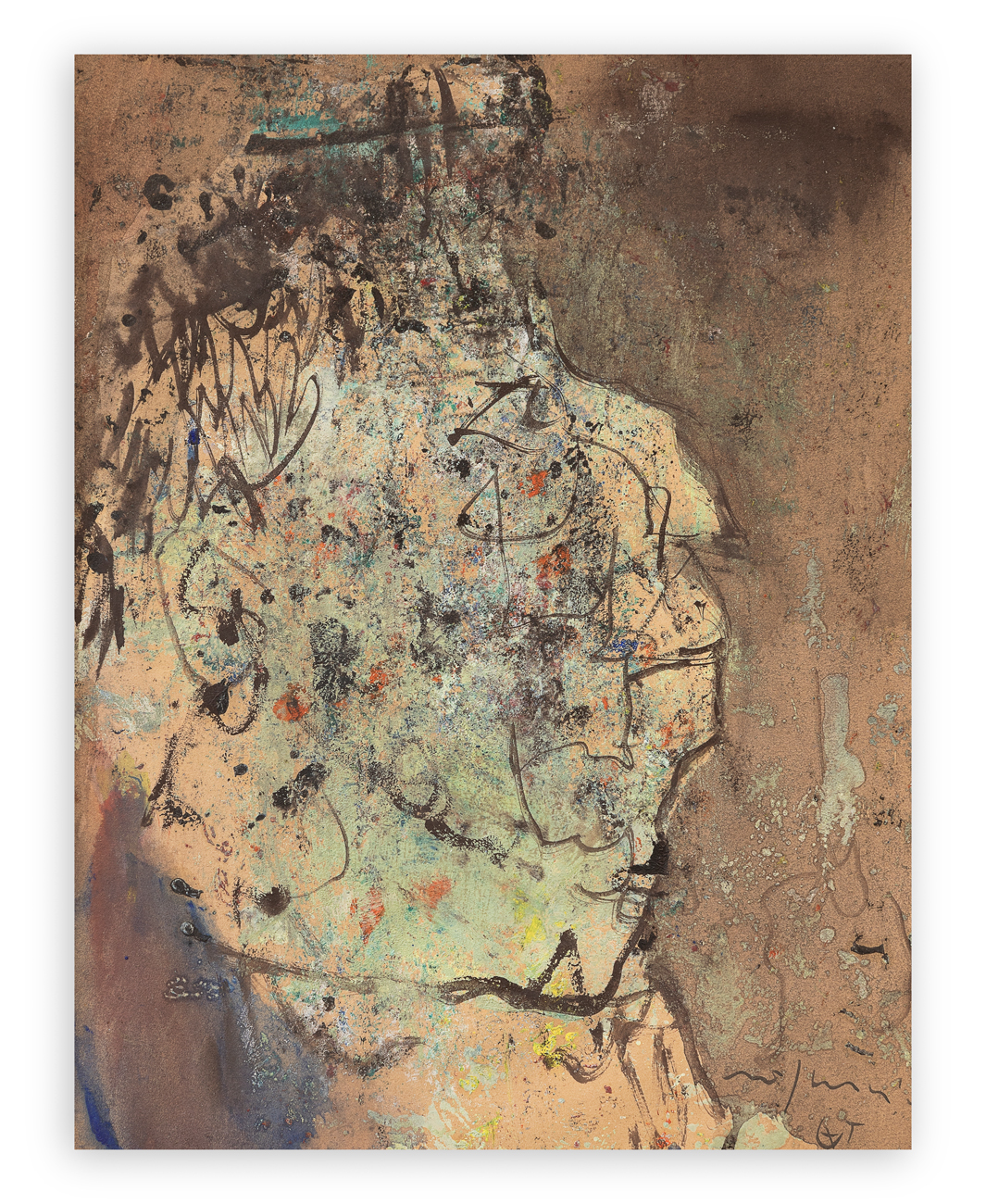 FRANCO ROGNONI (1913-1999) - Senza Titolo (Ritratto di gentiluomo)
