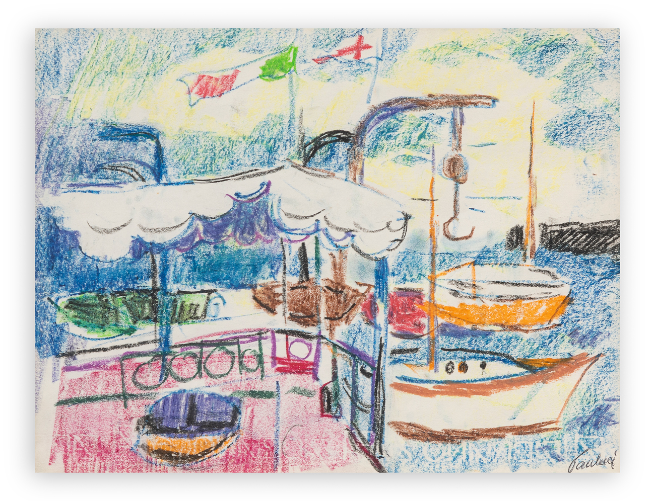 ENRICO PAULUCCI (1901-1999) - Senza Titolo (Marina)
