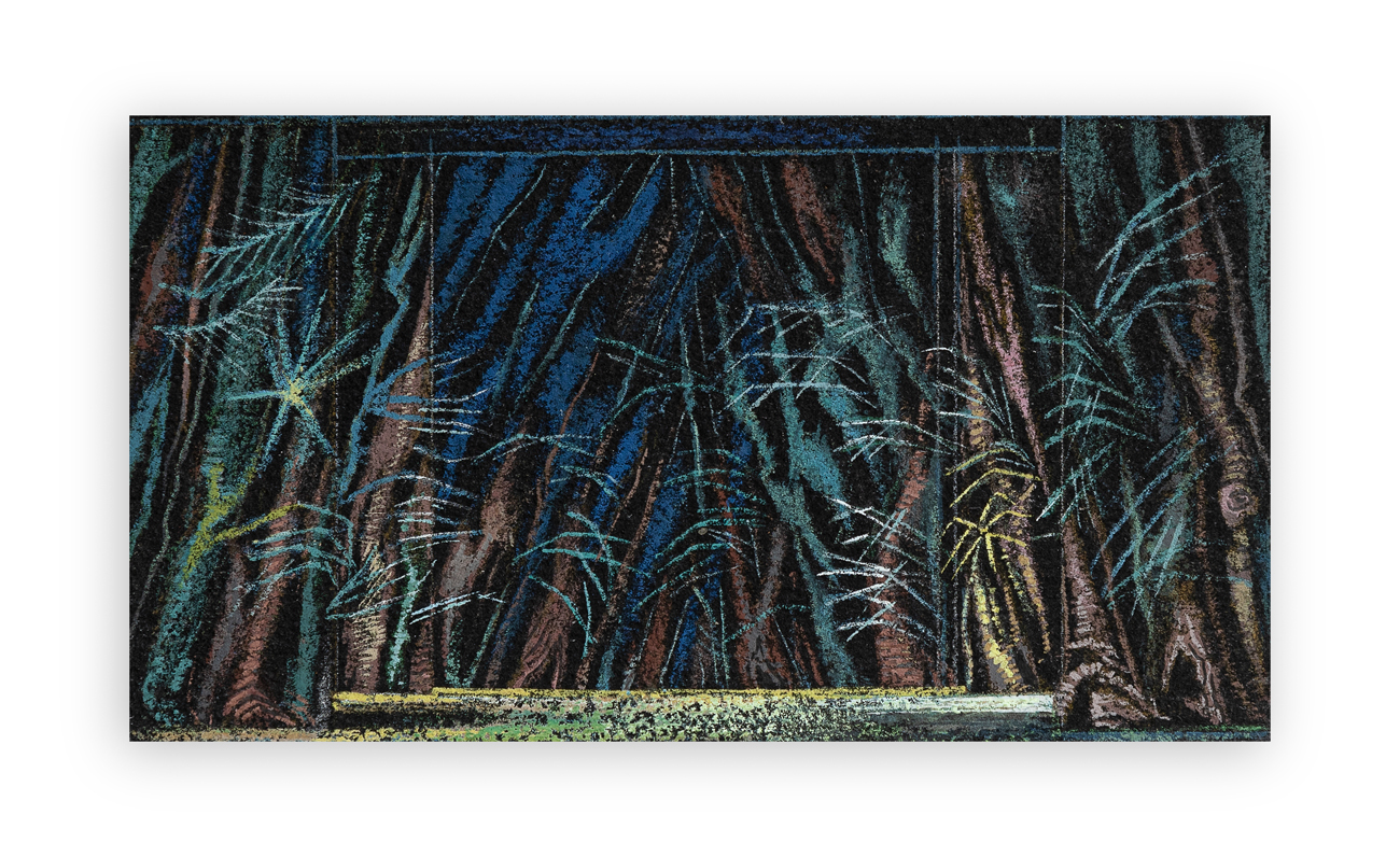 ENRICO PRAMPOLINI (1894-1956) - L'imperatore Jones - Foresta, 1952