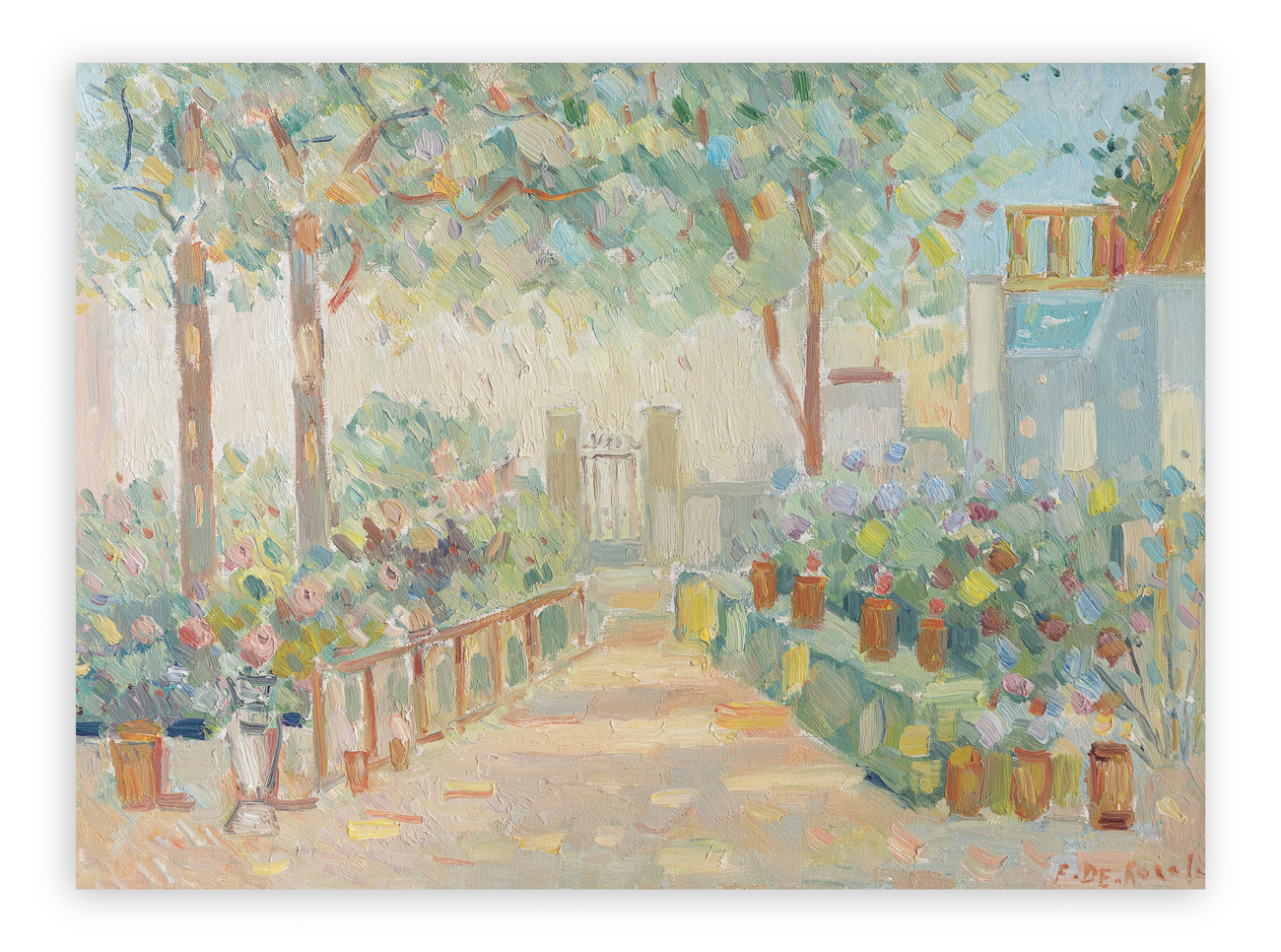FRANCESCO DE ROCCHI (1902-1978) - Giardino di Primavera, 1971