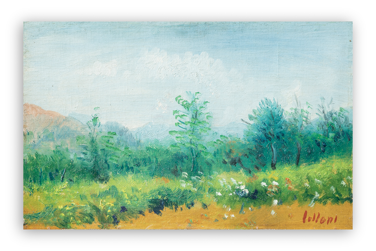 UMBERTO LILLONI (1898-1980) - Paesaggio lombardo, 1957