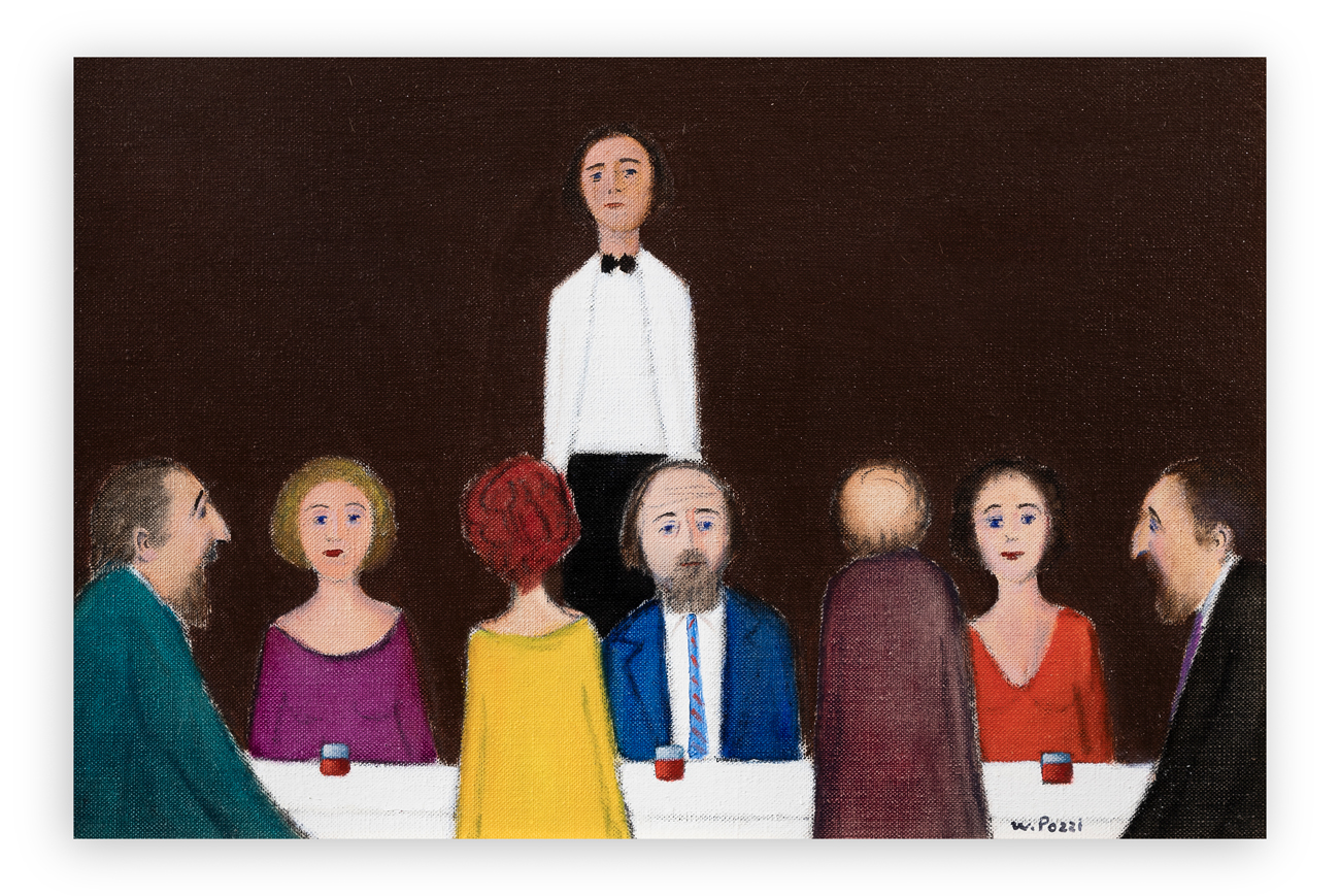 WALTER POZZI (1911-1989) - Osteria
