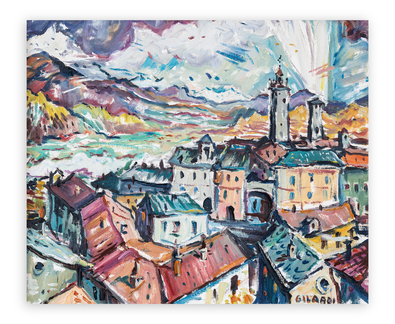PIERO GILARDI (1942-2023) - Tetti di Courené