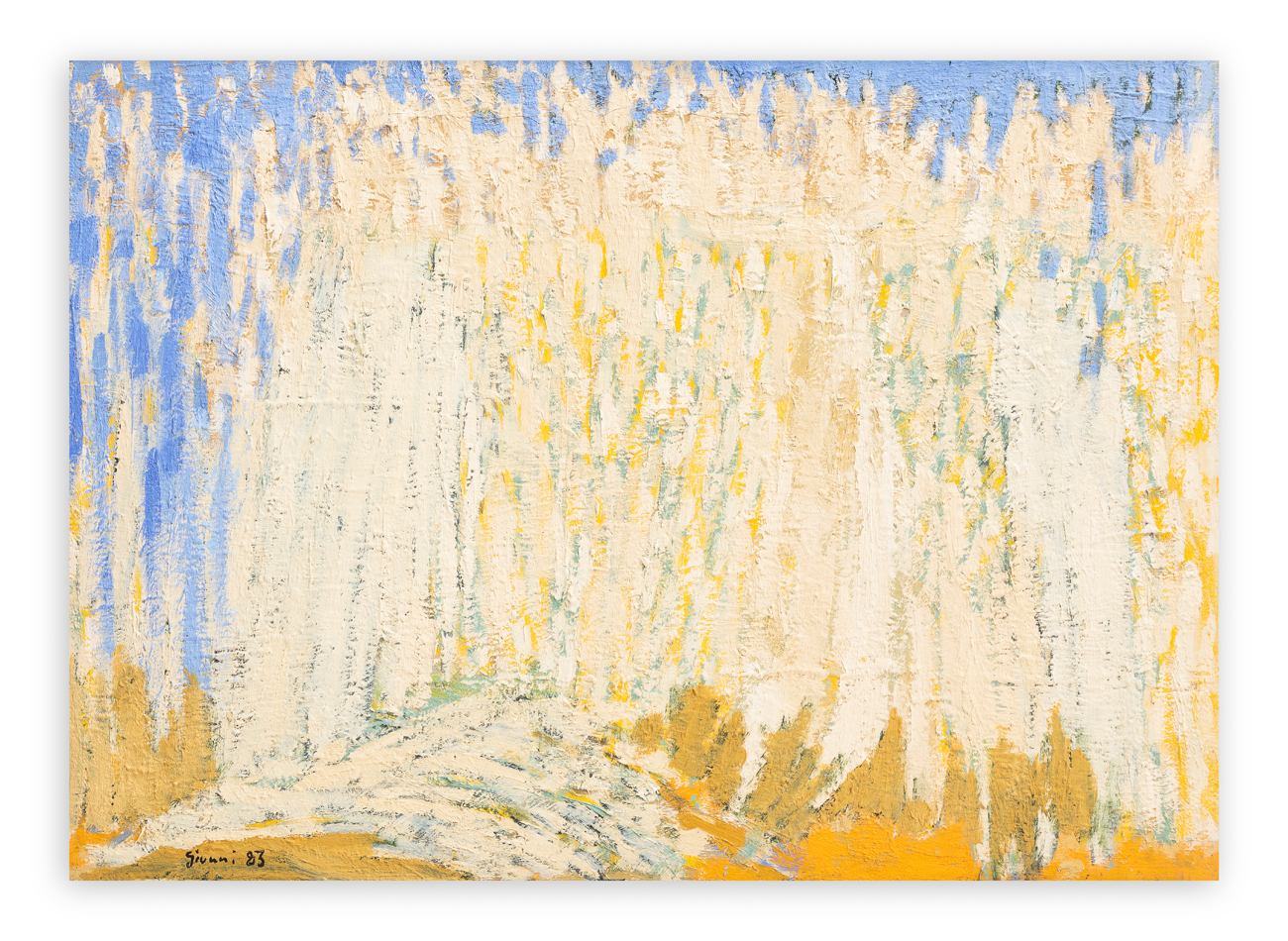 PIERO GIUNNI (1921-200) - Campo chiaro, 1983