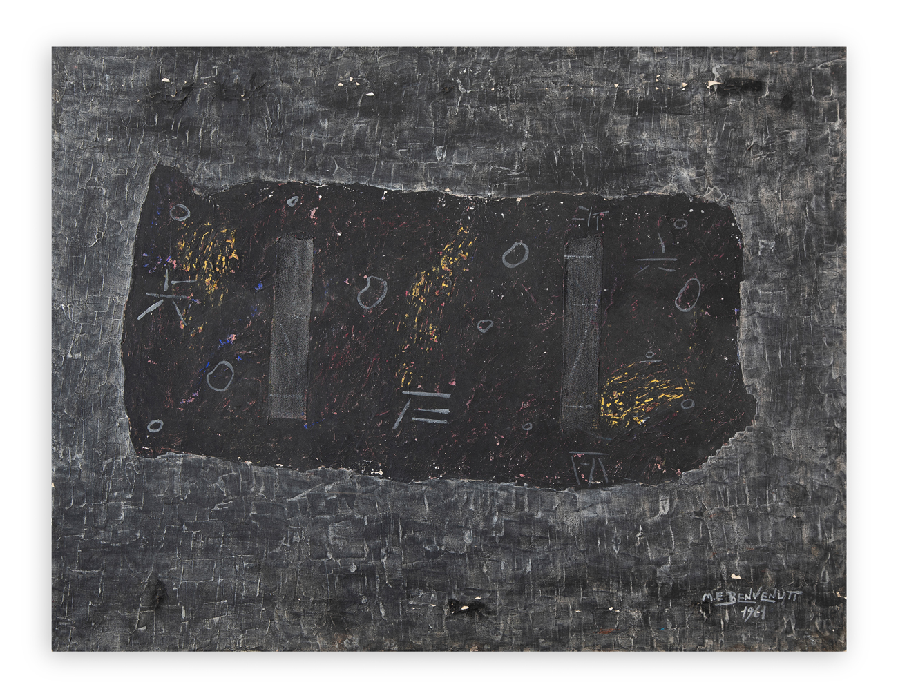 ENRICO MARIO BENVENUTI (1937-1998) - Accettazione primitiva, 1961