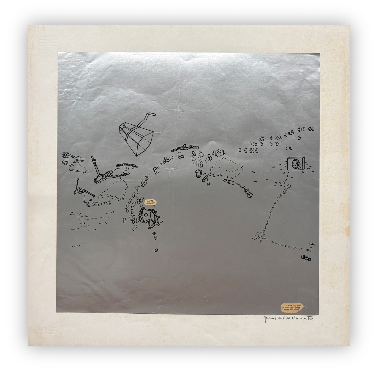 GIANNI EMILIO SIMONETTI (1940) - Senza Titolo, 1967