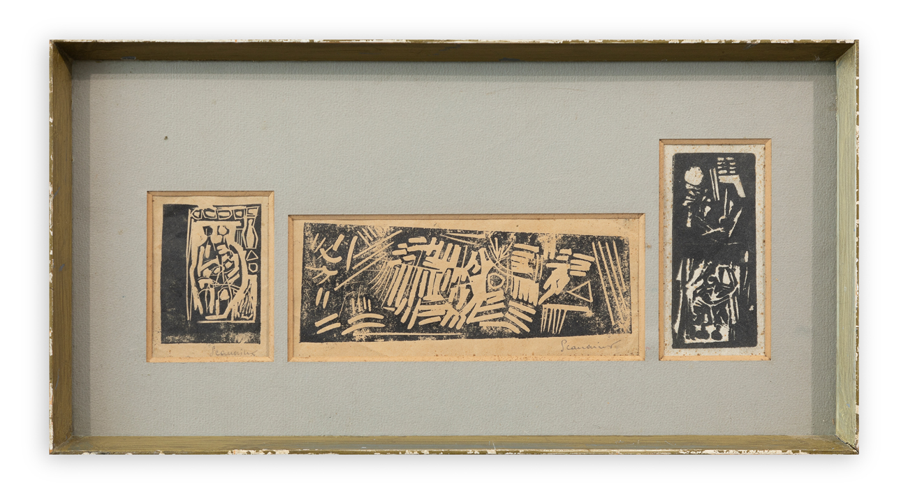 EMILIO SCANAVINO (1922-1986) - Lotto unico composto da 3 opere: