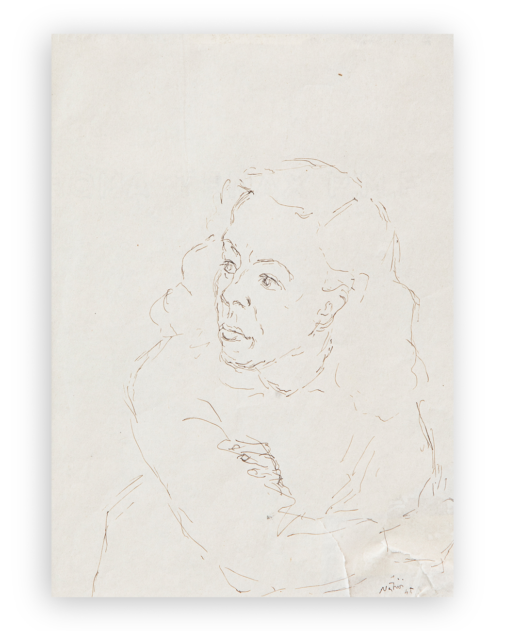 GUALTIERO NATIVI (1921-1999) - Ritratto Femminile, 1945