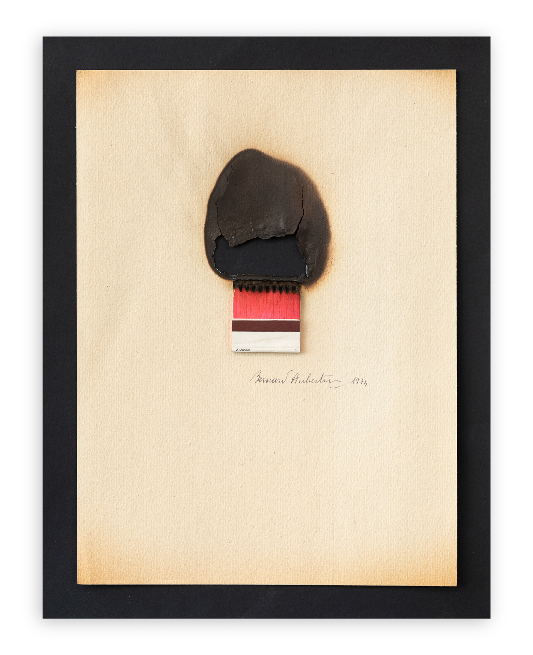 BERNARD AUBERTIN (1934-2015) - Dessin de feu, 1975