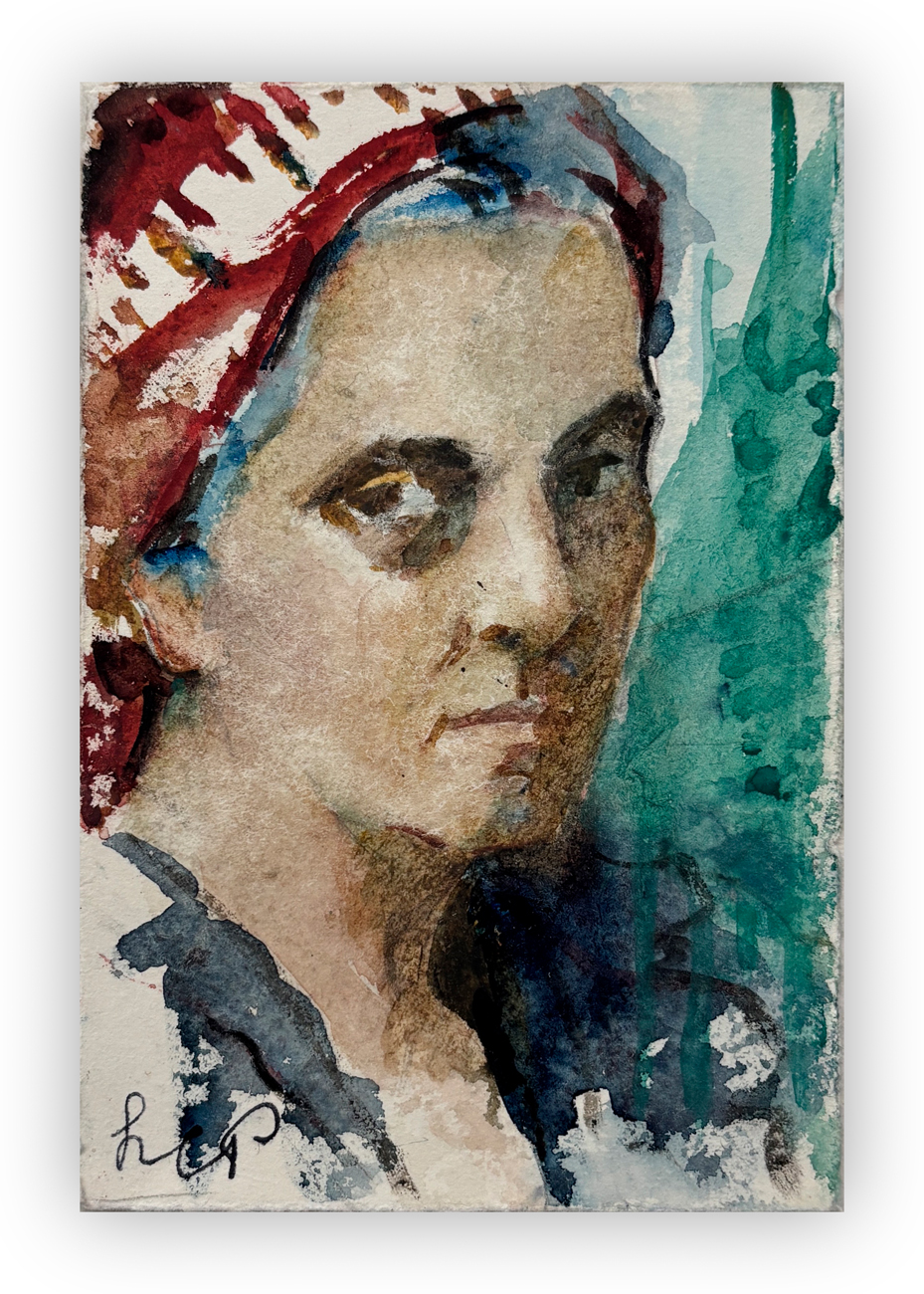 LEONETTA CECCHI PIERACCINI (1882-1977) - Autoritratto, 1948
