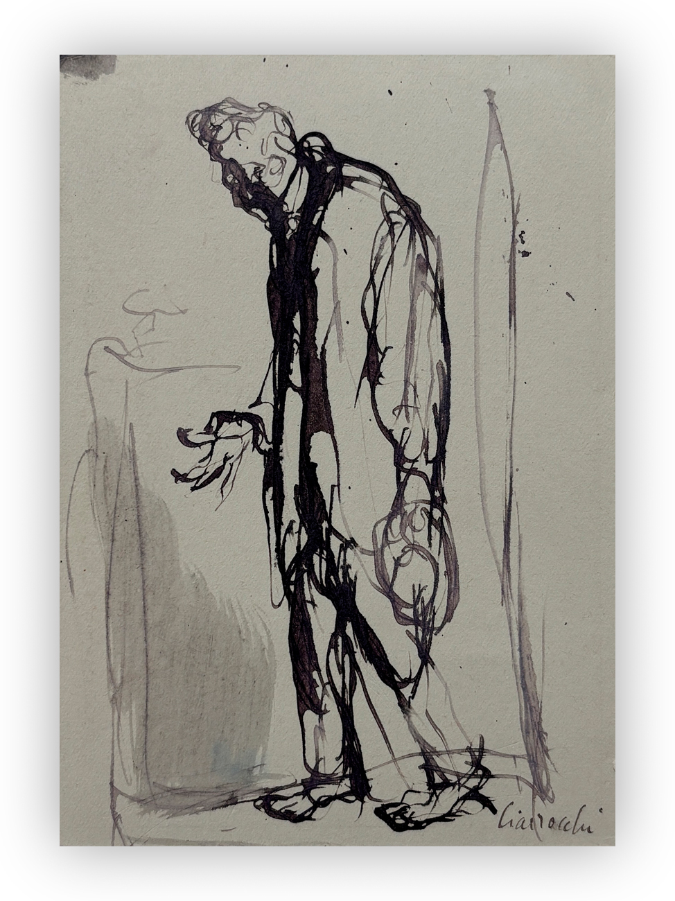 ARNOLDO CIARROCCHI (1916-2004) - Figura di uomo, 1948