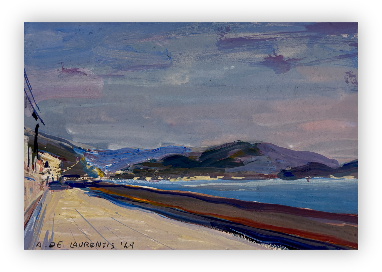 ADRIANO DE LAURENTIS (1922-2003) - Marina di Chiavari, 1949
