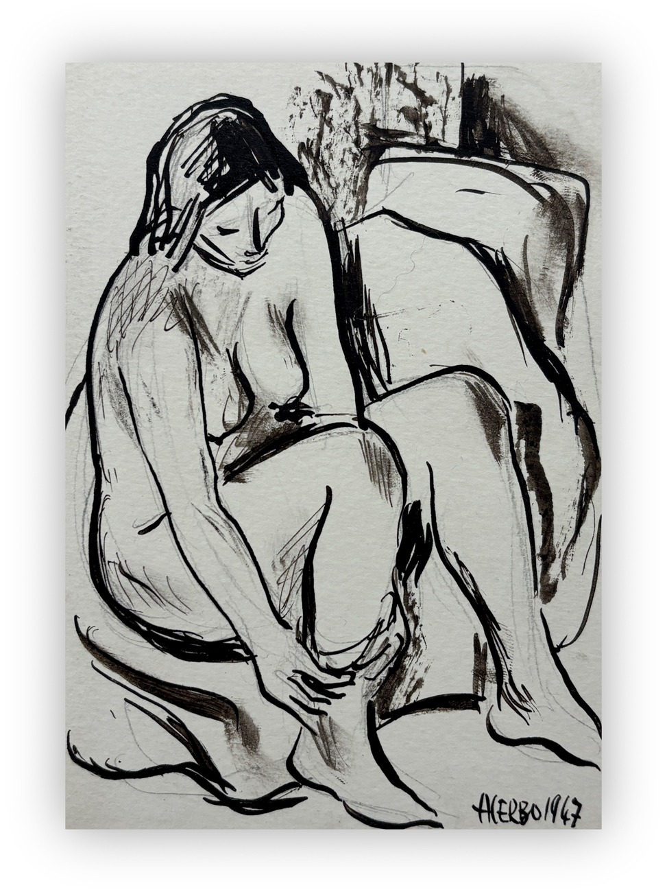MANFREDO ACERBO (1913-1989) - Nudo, 1947