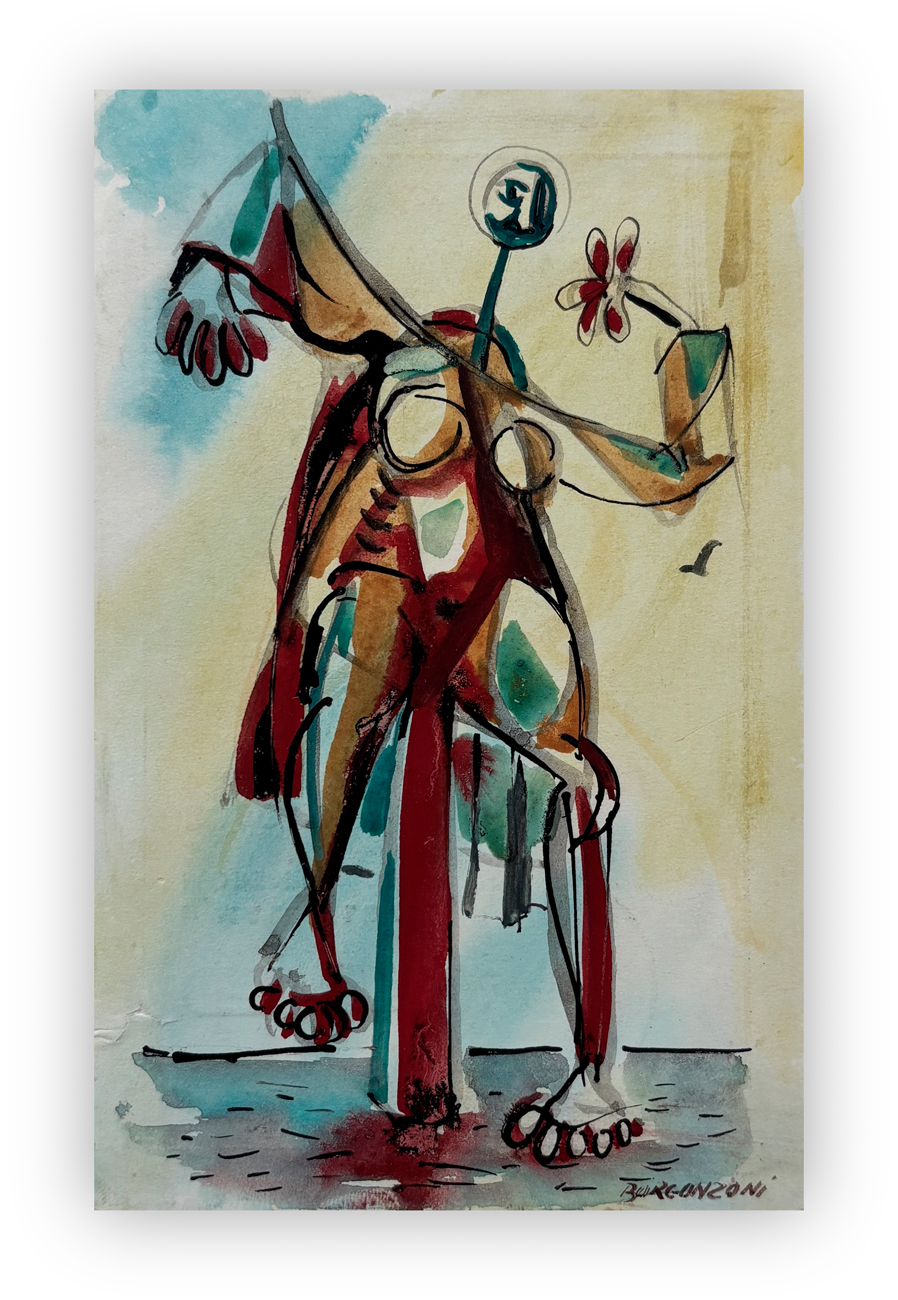 ALDO BORGONZONI (1913-2004)  - Lo spaventapasseri
