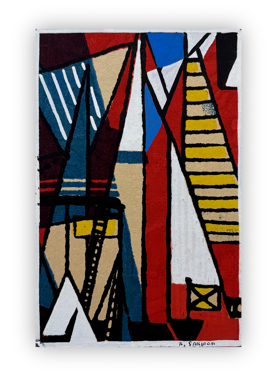 ALBERTO SALVIONI (1915-1987) - Composizione, 1951